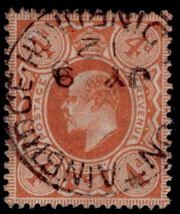 GB EDVII SG286 SPEC M27(2), 4d naranja brillante profundo, BIEN USADO. Gato 18€. CDS - Imagen 1 de 1