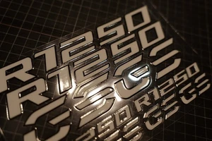 10 x kit d'autocollants UV 3D Adventure pour carénage BMW R1250GS Rallye # blanc - Photo 1/2