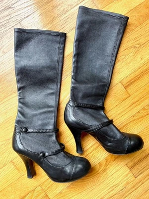 Botas de cuero Cindy 7 For All Mankind negras talla 7,5 Foto 1 de 4