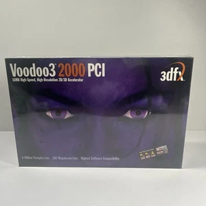3DFX Voodoo 3 2000 PCI 16MB 210-0366-001 Graphics Card New Sealed - Afbeelding 1 van 16