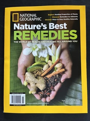 NATURE'S BEST REMEDIES NATIONAL GEOGRAPHIC 2025 Reissue MAGAZINE HEALTH HEALING Foto 1 de 4