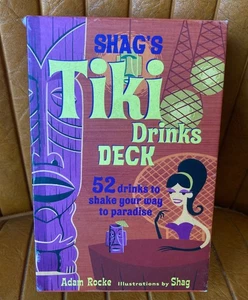 SHAG TIKI COCKTAIL DRINKS 52 CARD DECK UMBRELLAS ADAM ROCKE RARE 2004 MAI TAI !! - Picture 1 of 7
