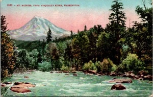 Postkarte Mt Rainier vom Nisqually River Washington WA - Bild 1 von 2