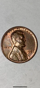 Penny 1959 sin marca de ceca - Imagen 1 de 2