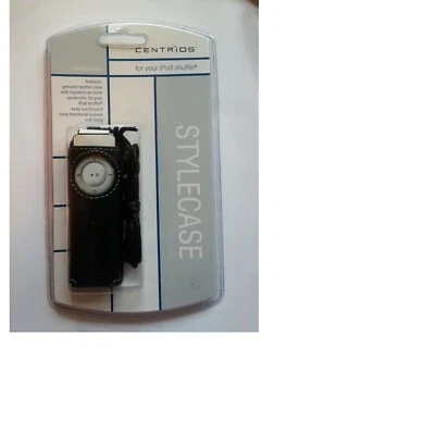 NUEVO SELLADO CENTRIOS NEGRO PARA TU IPOD SHUFFLE FUNDA NEGRA FUNDA PIEL Foto 1 de 3