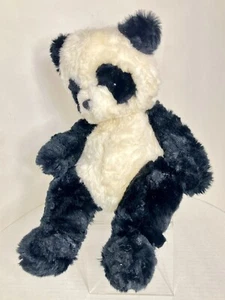 Russ Berrie & Co Ping Plush Panda Bear Black White Weighted Stuffed Animal 10 in - Picture 1 of 8