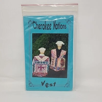 Cherokee Nations Vest Quilting Pattern Thunderbird Applique Craft 1995 - Image 1 of 3