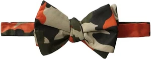Men's DSQUARED2 Nylon Bowtie Camouflage Orange , One Size - Picture 1 of 2