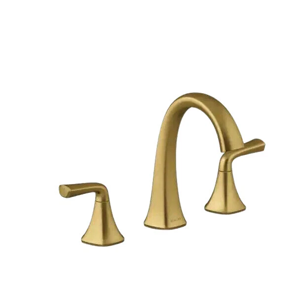 Kohler K-R28797-4D-2MB Bathroom Sink Faucet - Vibrant Brushed Moderne Brass