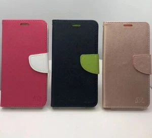 For LG K30 X410 K10 Harmony 2 L413DL Phoenix Plus LEATHER WALLET CASE COVER - Picture 1 of 20