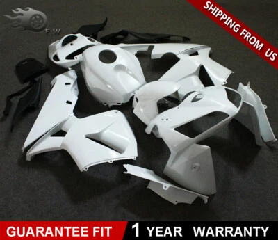 Fairing kit white motorcycle ABS bodywork for Honda CBR600RR 2005 2006 Unpainted - Image 1 of 3