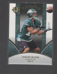 JEREMY BLOOM 2006 UPPER DECK ULTIMATE COLLECTION GOLD ROOKIE CARD #322 /50 - Picture 1 of 1