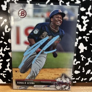 2017 Topps Bowman Baseball Ronald Acuna Jr- AUTOGRAPHED - Picture 1 of 7