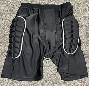 KUYOU Protective Padded Shorts for Sports Large Mens Black Perfect - Picture 1 of 3