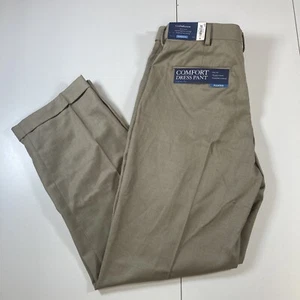 NEW Croft & Barrow Comfort Dress Pants 33x30 Classic Fit Pleated Straight Cuff - Picture 1 of 9