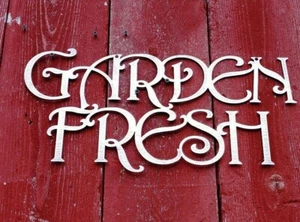 Garden Fresh 19" x 9,5" blankes Metall CNC Plasma Metall Kunst Schild - Bild 1 von 2