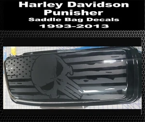 CBCDecals- Saddlebag Lid "Skull" Flag Decals  for 93-13  Harley - Bild 1 von 3