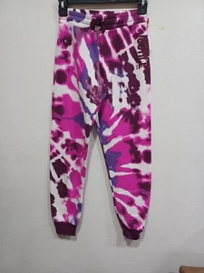 Justice Girl's Size Cozy Fleece Tie Dye Jogger Sweatpants Size:10 new - Picture 1 of 7
