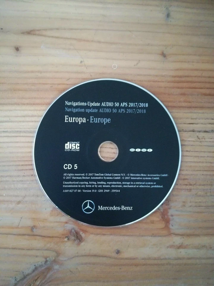 CD Navigation Mercedes AUDIO 50 APS NTG2  ESPANA PORTUGAL 2017/2018  orange - Bild 1 von 3