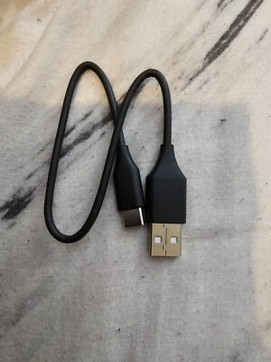 USB A to USB C cable 0.25m Phone/ Earbud Charger - Image 1 of 4