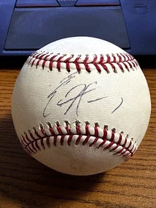 ERIC HOSMER SIGNED AUTOGRAPHED OML BASEBALL! Royals, Padres, Red Sox, Cubs! - Picture 1 of 2