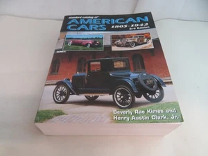 Standard Catalog of American Cars 1805-1942 3rd Edition. Kimes & Clark Softcover - Imagen 1 de 5