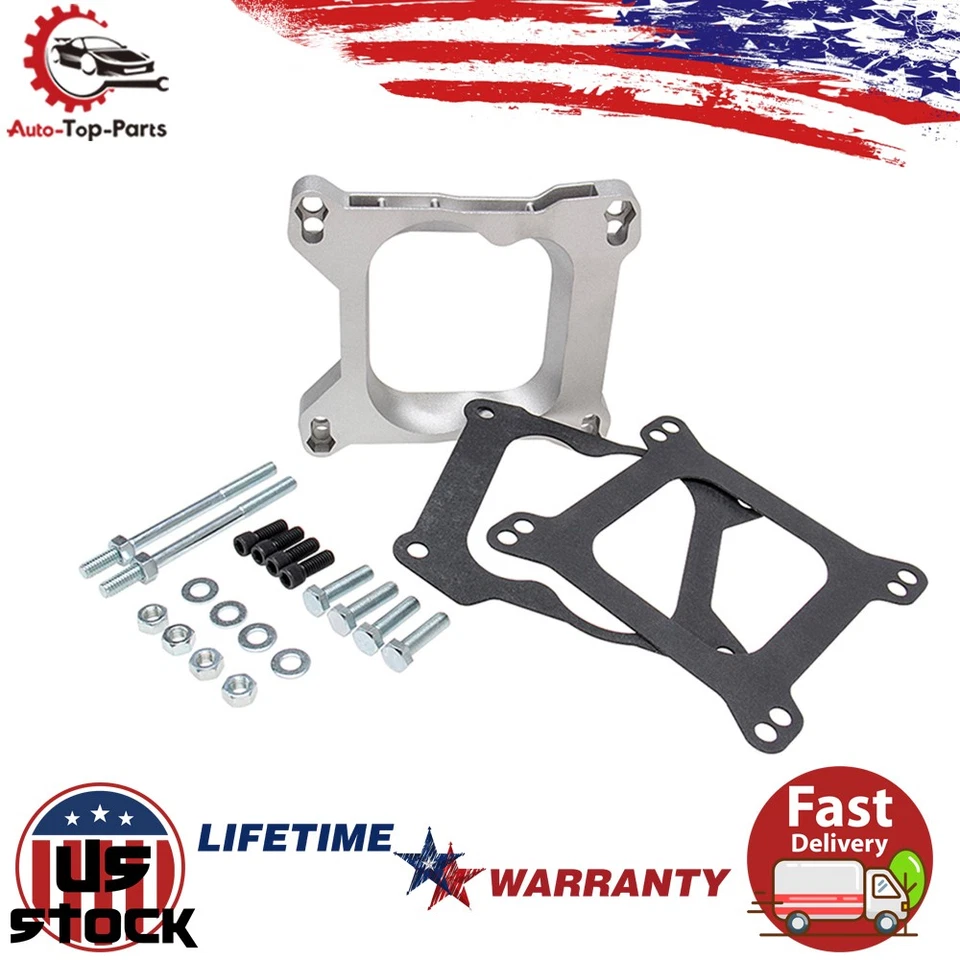 Adaptador de carburador 4bbl Quadrajet para Holley Carter AFB Demon Edelbrock Kit - Imagem 1 de 4