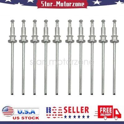 10Pcs Window Trim Clip Molding Spot Weld Pin Stud Rivet For GM GMC Chevy Buick - Image 1 of 4