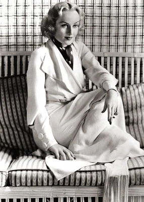 CAROLE LOMBARD - Stripes and Squares - Image - 5 x 7 in Photo Print - Image 1 of 2