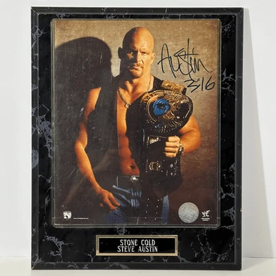 Foto enmarcada vintage firmada por Steve Austin Stone Cold de la WWF Foto 1 de 4