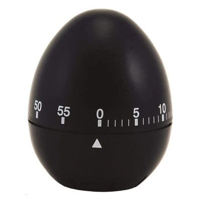 Chef Aid Mechanical 60 Minute Black EGG TIMER Cooker Kitchen - Image 1 of 3