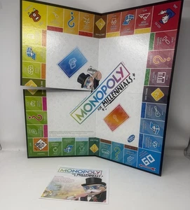 Monopoly for Millennials Board Game BOARD INSTRUCTIONS BOX Replacement Hasbro - Picture 1 of 2