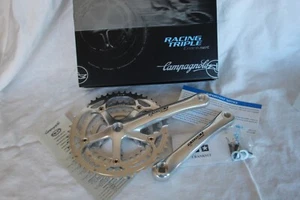 NOS Campagnolo Campy TRIPLE RACING T 9s Crankset 175mm 50-40-30 T chainrings - Picture 1 of 14