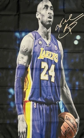 Los Angeles Lakers Kobe Bryant NBA Flag 3x5 ft Sports Banner Man-Cave Garage Cover