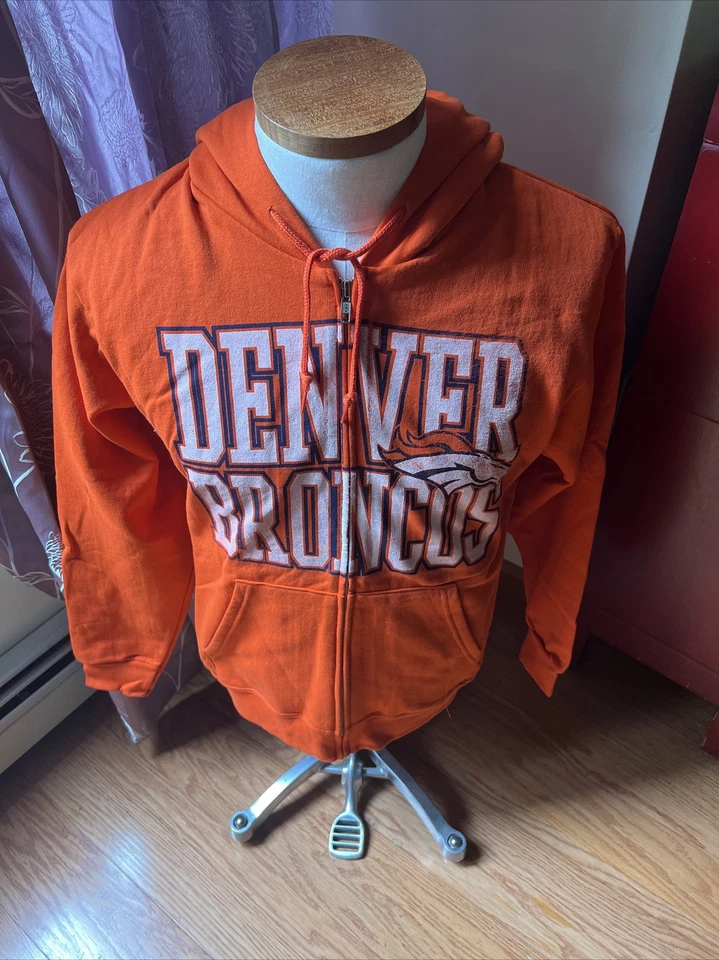 NUEVO CON ETIQUETAS NFL DENVER BRONCOS SUDADERA CON CAPUCHA PARA HOMBRE TALLA 2XL Foto 1 de 1