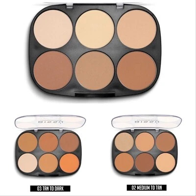 Bissu Contorneador Paleta Contouring Powder Palette 01Clear 02Medium 03Dark NWT - Image 1 of 2