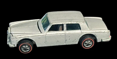 Hot Wheels Redline 1969 Cinza ROLLS-ROYCE SILVER SHADOW Marrom Interior Hong Kong - Imagem 1 de 4