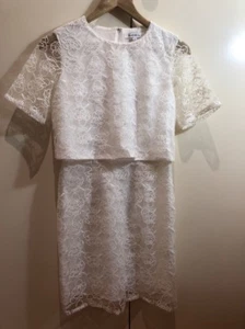 Glamorous White Lace Dress Size S - Picture 1 of 4