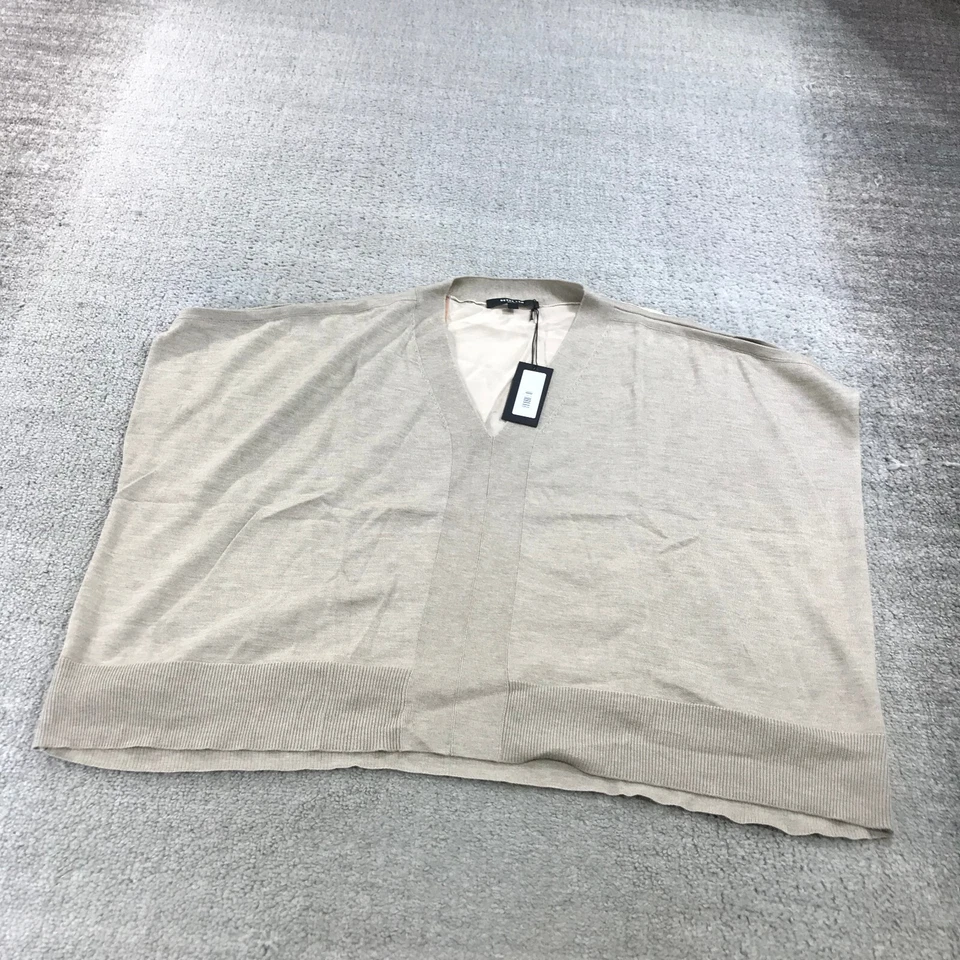 Derek Lam 10 Crosby Womens Small Beige Pink Silk Pullover Oversized Cashmere - Изображение 1 из 4