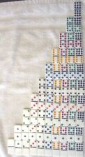 Replacement Dominoes color dot white 3/8" - priced per tile - double nine set