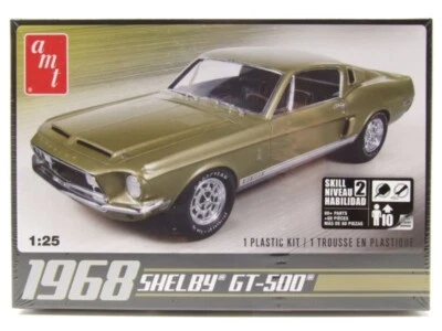 Ford Shelby MUSTANG Gt 500 1968 Kit Modellismo Plastica Modellino Auto 1:25 AMT - Immagine 1 di 4