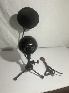 Blue Snowball Condenser Microphone w Stand USB/Power Cable Black - Picture 1 of 7