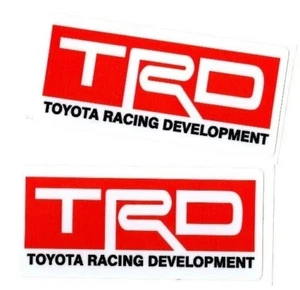 Toyota Racing Development TRD Decals Japan Car Truck Window Sticker Domo JDM  - Picture 1 of 3