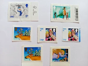 X7 SECOND CLASS CHRISTMAS LARGE LETTER STAMPS PEEL & STICK MNH GENUINE BRAND NEW - Picture 1 of 4