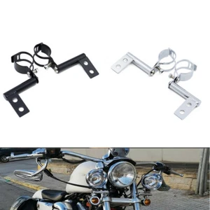 Turn Signal Driving Spot Fog Light Bar 28mm-41mm Fork Tube Mount Bracket Clamps - Picture 1 of 11