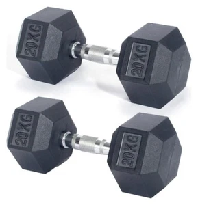 Pro Fitness 20kg Hex Dumbbell Set - Picture 1 of 3
