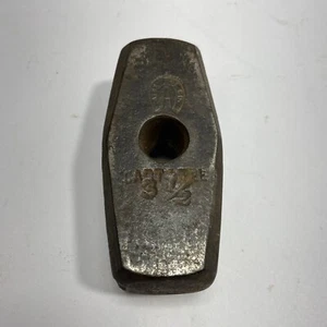 Vintage ATHA Small 3 -1/2 lb Cast Steel Blacksmith Hammer Head Horseshoe Logo - Picture 1 of 7