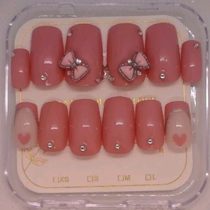 Handmade Custom Gel Press On Nails 24 Piece with Installation Kit Included! - Picture 1 of 6