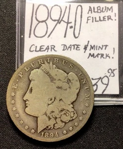 1894 O Morgan Silver Dollar! Album Filler! Clear Date And Mint Mark! ENN Coins - Picture 1 of 3