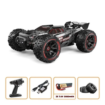 Brushless 2S Truck Truggy - 35MPH + battery & Charger  MJX 1/14 10208 V3 Black - Image 1 of 4